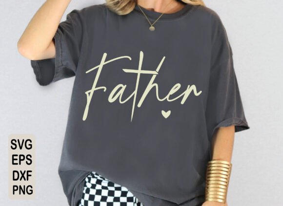 Christian Father SVG: Dad & Papa Graphics for T-Shirt Designs