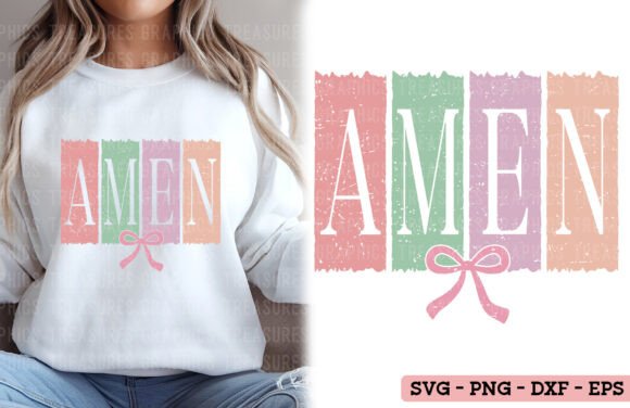 Christian PNG SVG Amen Easter Coquette Graphics