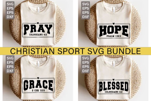 Christian Sport SVG Bundle: Graphics for T-Shirt Designs