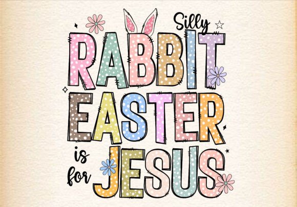 Easter Day Rabbit Jesus Retro Graphics for T-Shirt Designs