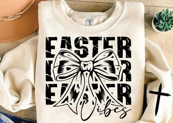 Easter Vibes SVG PNG: Christian Easter Graphics & T-Shirt Designs