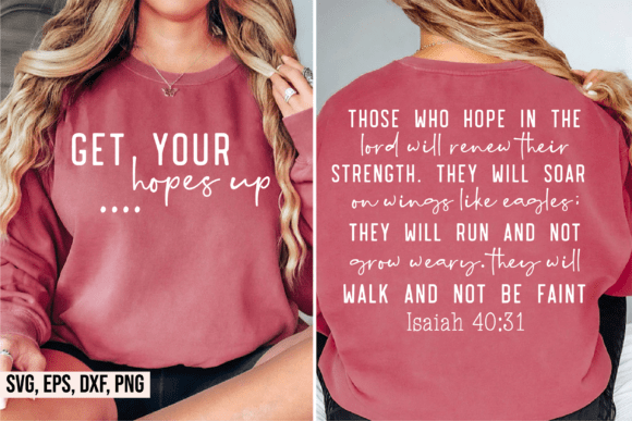 Get Your Hopes Up SVG: Christian Graphics for T-Shirt Designs