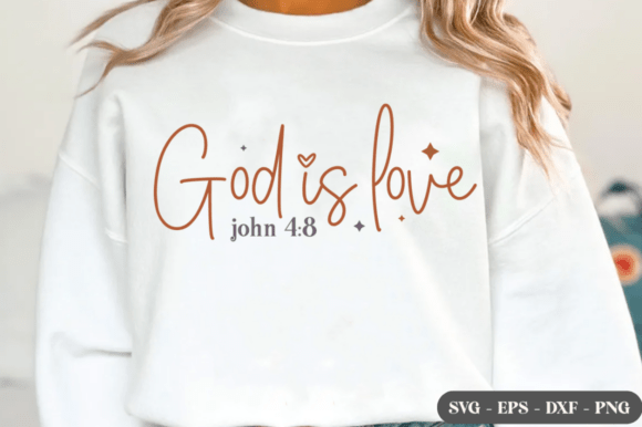 God is Love John 4:8 SVG, Christian SVG