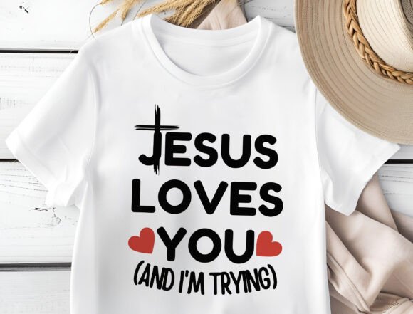 Jesus Loves You SVG PNG Sublimation Graphics