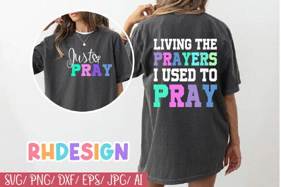 Living the Prayers Graphics: Christian T-Shirt Designs for Local Branding