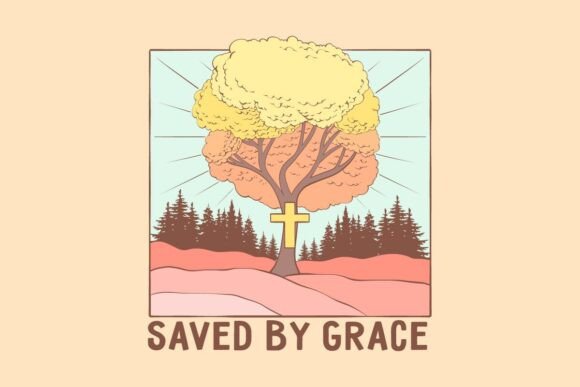 Save by Grace God Christian T-Shirt Graphics