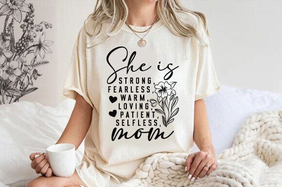 She is Mom Shirt Graphics: Christian T-Shirt Designs