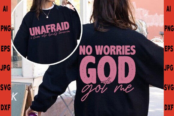 UnafraidGod Got Me SVG PNG, Christian Q